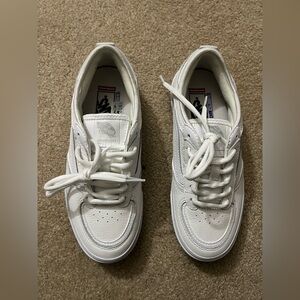 Vans Rowley Pro 66/99 White Leather Skate Shoes Men 6.5 Women 8 New Without Box